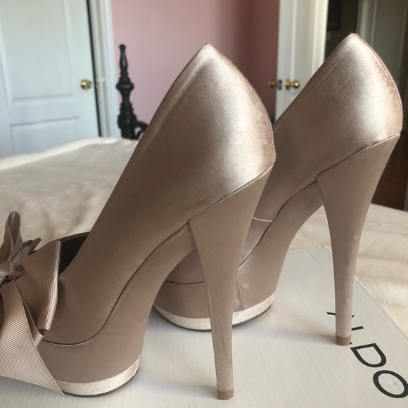 Aldo Prucha champagne colour heels size 9 - Picture 8 of 12